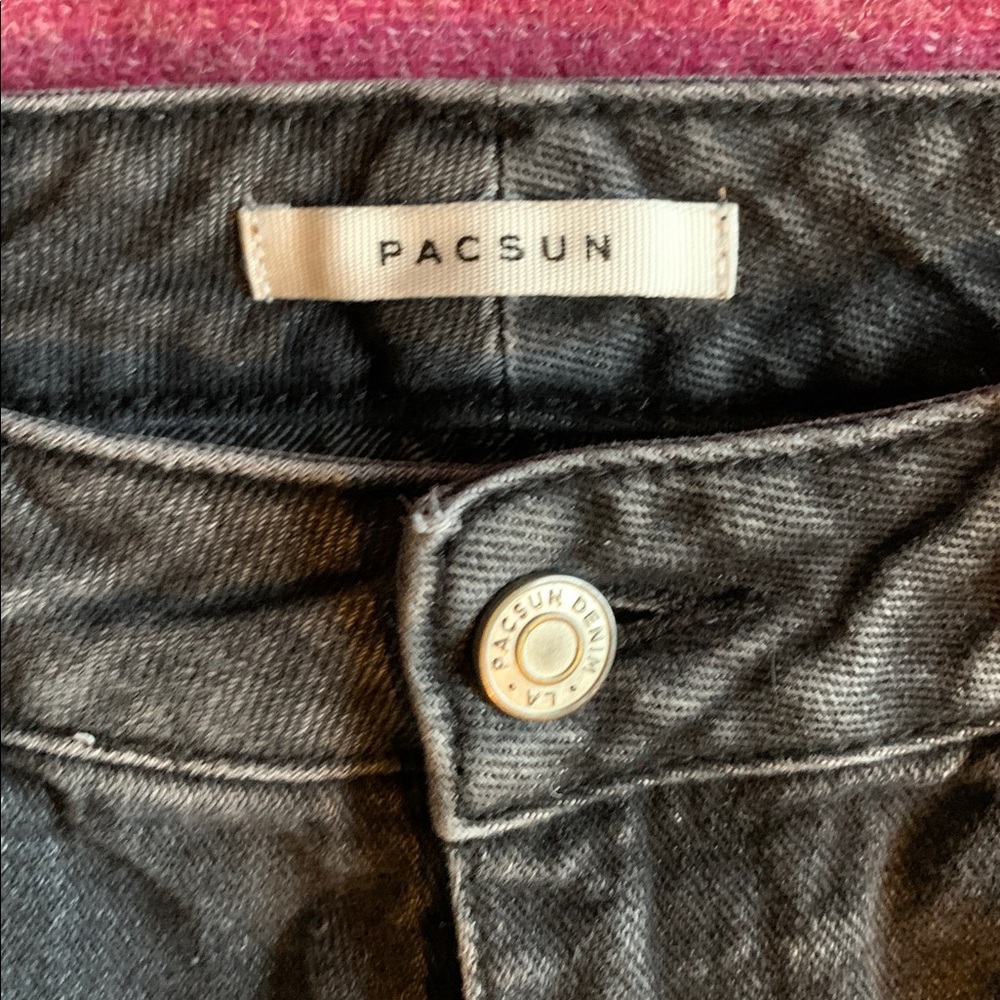 Women’s PacSun Charcoal Mom Denim Jeans size 28 - Picture 4 of 8